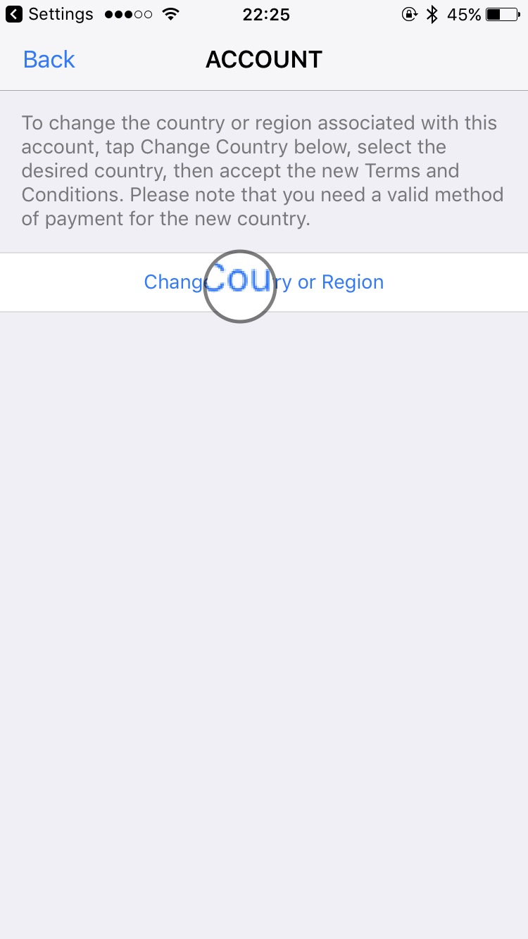 Change App Store country on your Apple iPhone i.e. from uk to austrailia